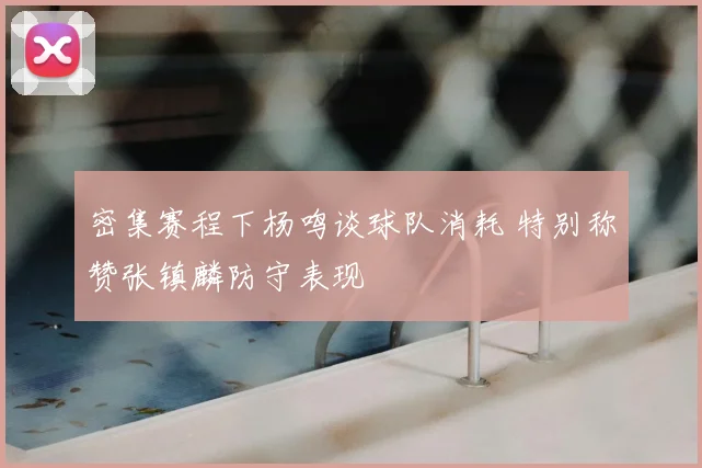密集赛程下杨鸣谈球队消耗 特别称赞张镇麟防守表现